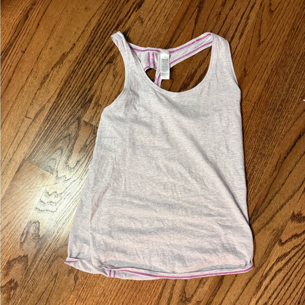 Ivivva Heather Gray Tank with Pink Accents